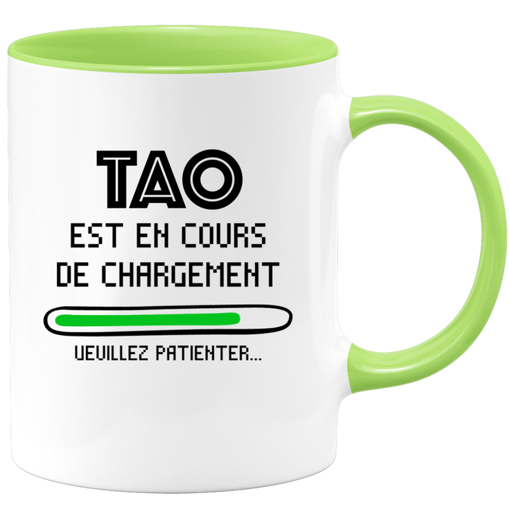 quotedazur - Mug Tao Est En Cours De Chargement Veuillez Patienter - Cadeau Tao Prénom Homme Personnalisé - Cadeau Annniversaire Noël Adolescent Collègue