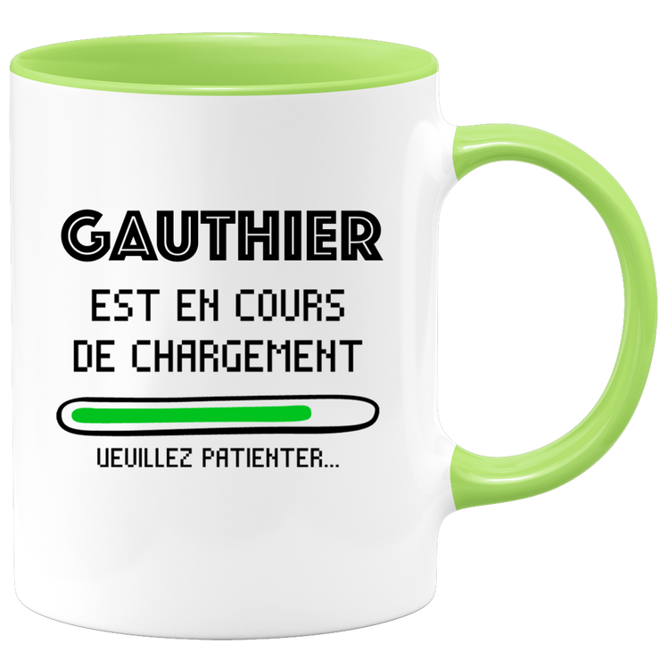 Mug Personnalisé Prénom Vincent - Tasse Céramique Verte - Cadeau Anniversaire Noël