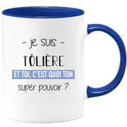 quotedazur - Mug Je Suis Toliere Et Toi C'est Quoi Ton Super Pouvoir - Cadeau Humour Travail - Idée Cadeau Départ Collègue - Tasse Chef Toliere - Idéal Pour Noël Au Bureau