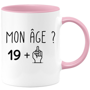 quotedazur Idée Cadeau 20 ans Homme Femme - Cadeau Anniversaire Vingt Ans - Idée Cadeau Original, Humour, Drôle, Rigolo, Fun - Mug Tasse Café Thé