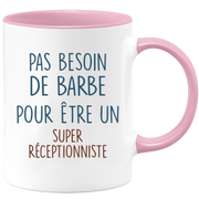 Mug pas besoin de barbe pour être un super Réceptionniste