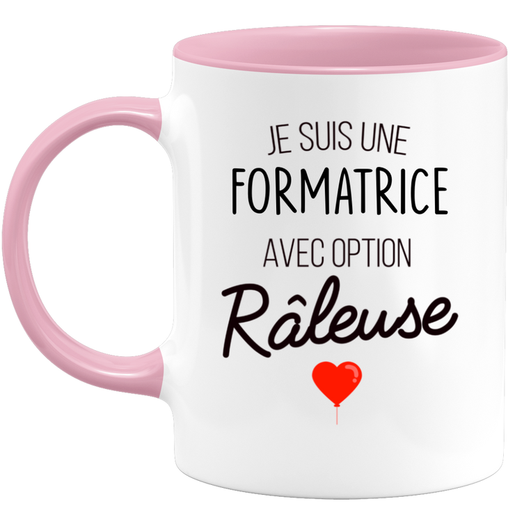 quotedazur - Mug Je Suis Une Formatrice Avec Option Râleuse - Cadeau Idéal Pour Formatrice - Cadeau Personnalisé Pour Femme - Cadeau Original Pour Anniversaire Ou Noël