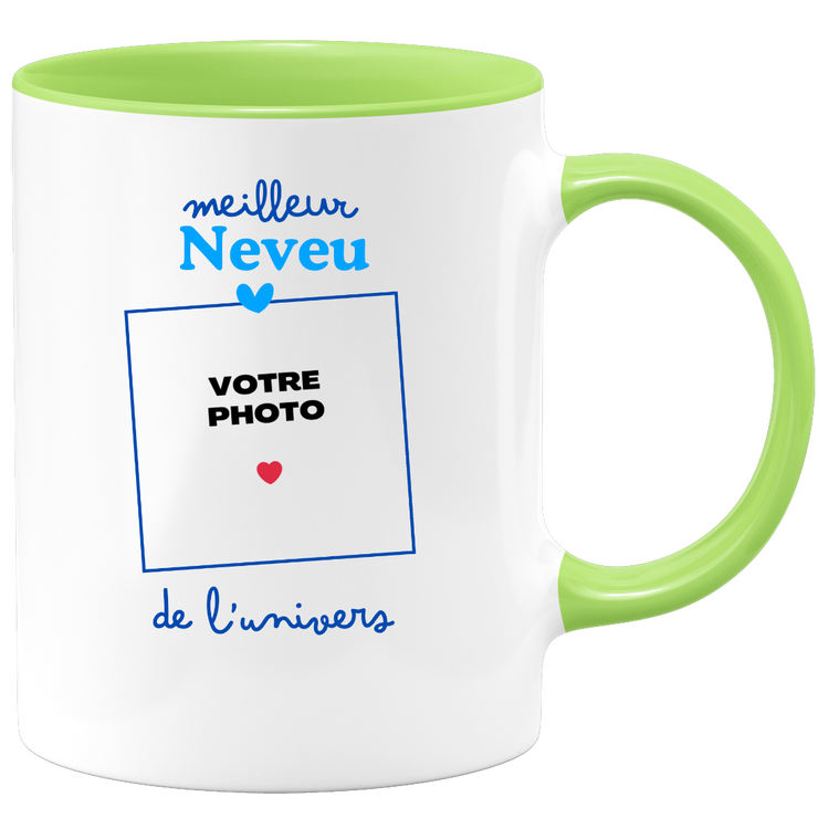 Mug Meilleur Neveu de l'univers - Mug personnalisé avec photo famille