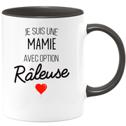 quotedazur - Mug Je Suis Une Mamie Avec Option Râleuse - Cadeau Idéal Pour Mamie - Cadeau Personnalisé Pour Femme - Cadeau Original Pour Anniversaire Ou Noël