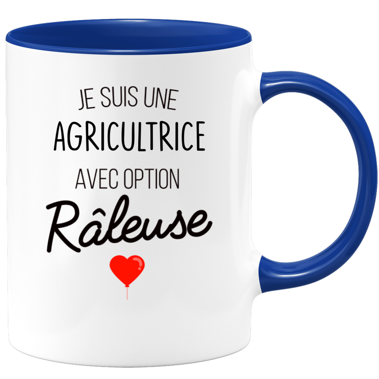 quotedazur - Mug Je Suis Une Agricultrice Avec Option Râleuse - Cadeau Idéal Pour Agricultrice - Cadeau Personnalisé Pour Femme - Cadeau Original Pour Anniversaire Ou Noël
