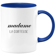 quotedazur - Mug Madame La Coiffeuse - Cadeau Pour Coiffeuse - Cadeau Personnalisé Pour Femme - Cadeau Original Anniversaire Ou Noël