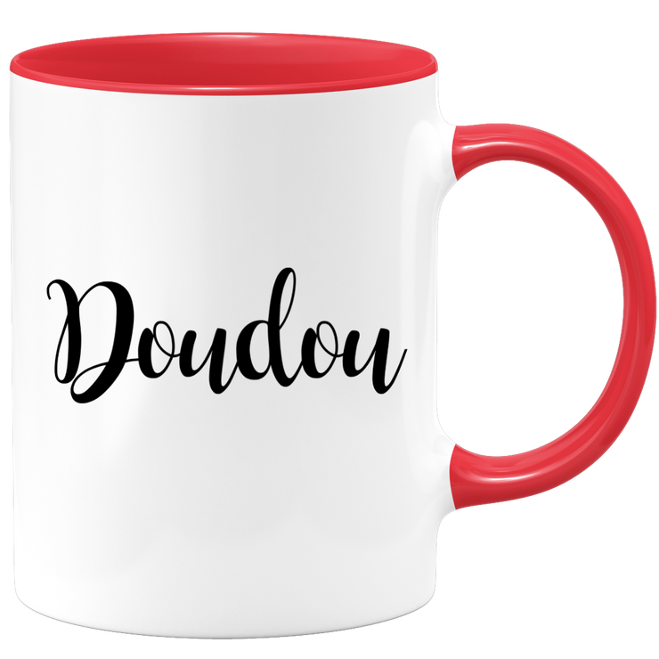 quotedazur - Mug Doudou Bisous - Idée Cadeau Couple Amour Femme ou Homme Pour La Saint Valentin, Anniversaire Ou Noël