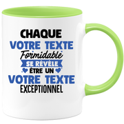 Mug personnalisable Chaque homme formidable se révèle être exceptionnel - Annonce naissance Nouveau Poste