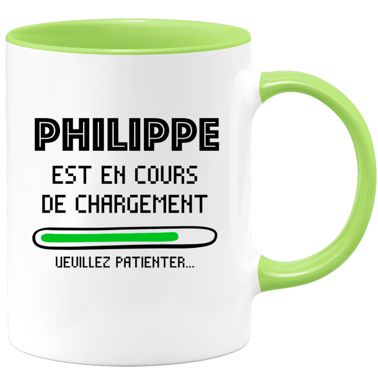 quotedazur - Mug Philippe Est En Cours De Chargement Veuillez Patienter - Cadeau Philippe Prénom Homme Personnalisé - Cadeau Annniversaire Noël Adolescent Collègue