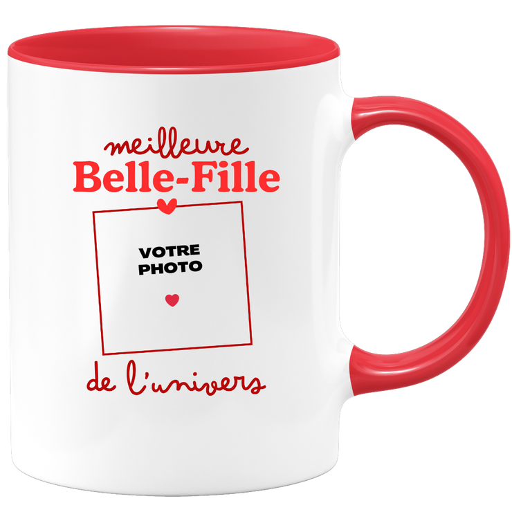 Mug Meilleure Belle-fille de l'univers - Mug personnalisé avec photo famille