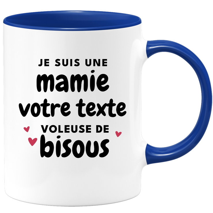 Mug personnalisable Mamie voleuse de bisous - métier passion