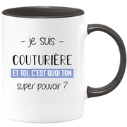 Super power seamstress mug - ideal funny humor seamstress wife gift for birthday