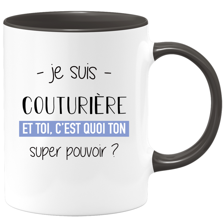 Super power seamstress mug - ideal funny humor seamstress wife gift for birthday