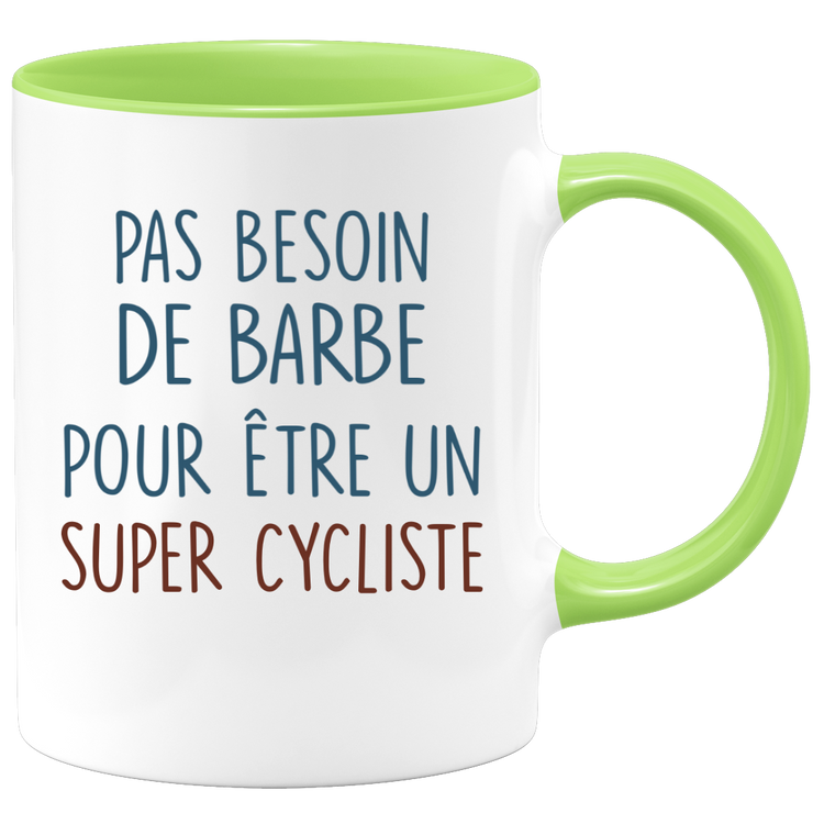 Mug pas besoin de barbe pour être un super Cycliste