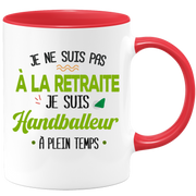 quotedazur - Mug Retraite Je Suis Handballeur - Cadeau Humour Sport - Idée Cadeau Retraite Original Handball - Tasse Handballeur - Départ Retraite Anniversaire Ou Noël