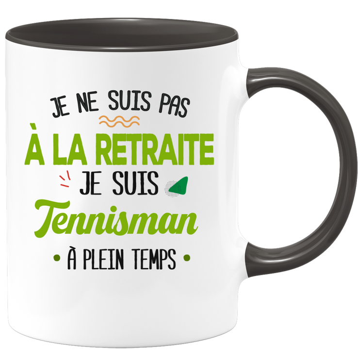 quotedazur - Mug Retraite Je Suis Tennisman - Cadeau Humour Sport - Idée Cadeau Retraite Original Tennis - Tasse Tennisman - Départ Retraite Anniversaire Ou Noël