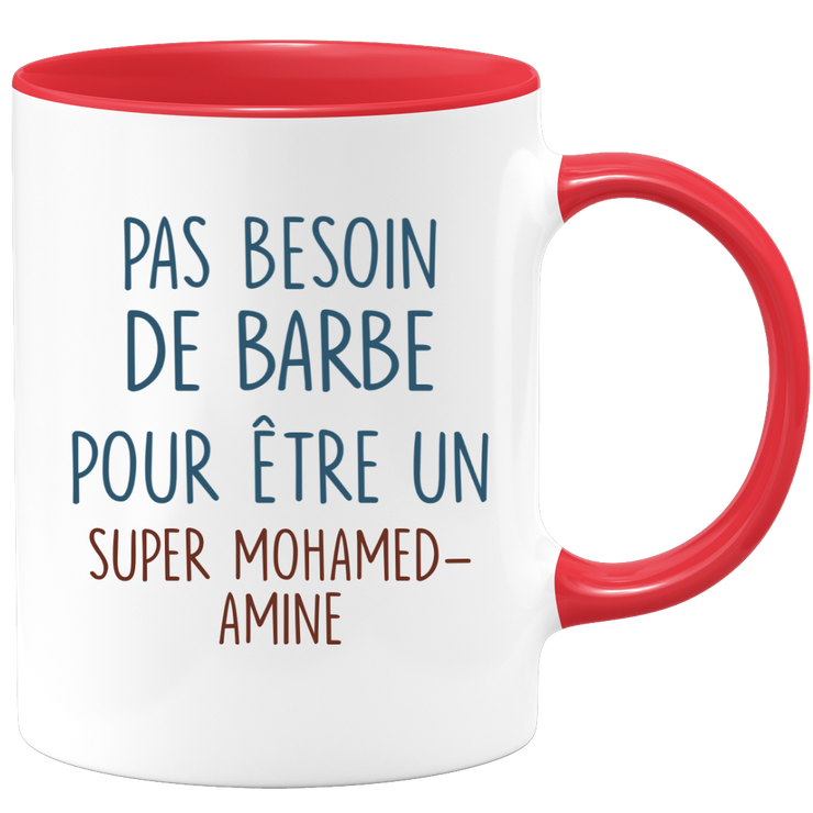 Mug pas besoin de barbe pour être un super Mohamed-Amine