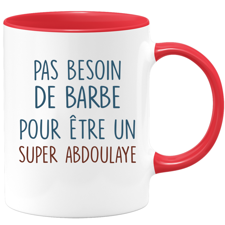 Mug pas besoin de barbe pour être un super Abdoulaye