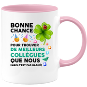 quotedazur - Mug Bonne Chance Pour Trouver De Meilleurs Collègues Que Nous - Cadeau Départ Homme, Femme, Chef, Stagiaire, Départ Retraite, Merci, Remerciement - Idée Cadeau Humour