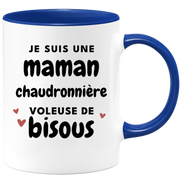 quotedazur - Mug Je Suis Une Maman Chaudronnière Voleuse De Bisous - Cadeau Fête Des Mères Original - Idée Cadeau Pour Anniversaire Maman - Cadeau Pour Future Maman Naissance