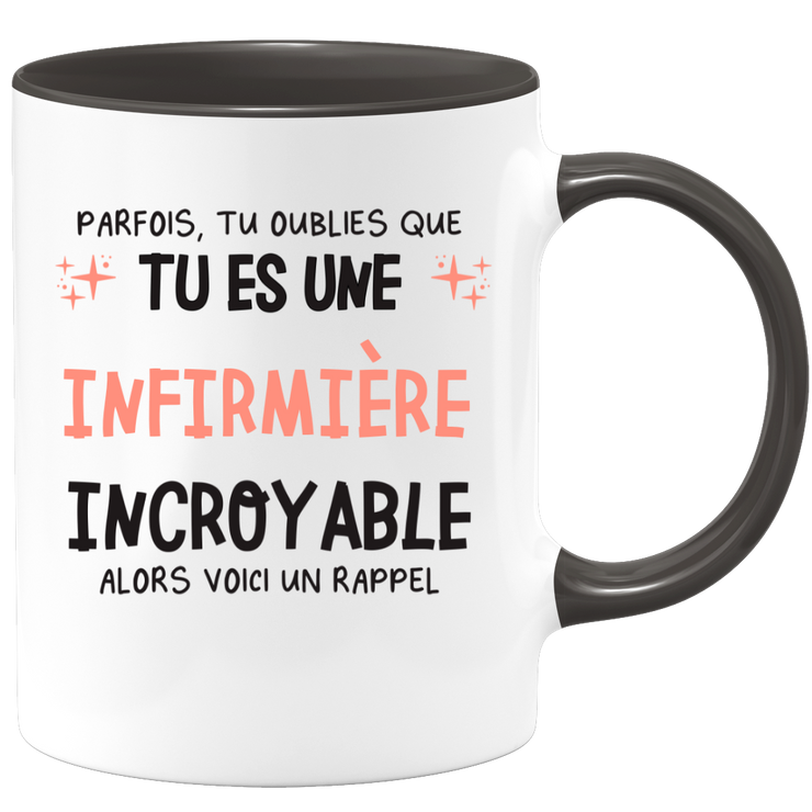Mug parfois, tu oublies que tu es une Infirmière incroyable, alors voici un rappel