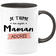 quotedazur - I Love You Super Mom Mug - Original Mom Gift - Gift Idea For Mom Birthday - Gift For Young Or Future Mom Following A Birth