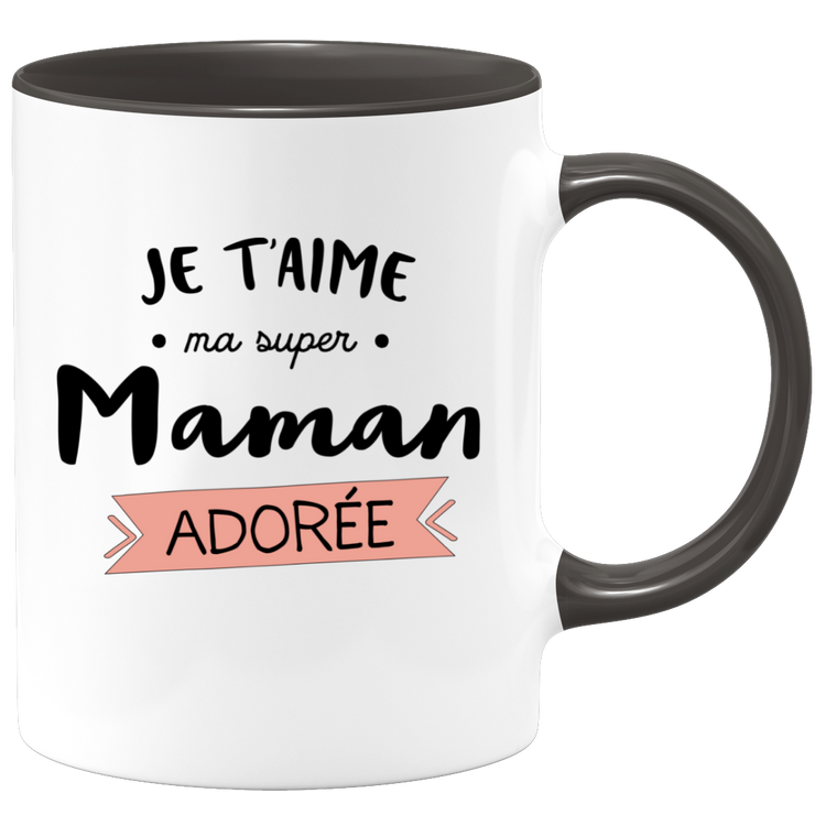 quotedazur - I Love You Super Mom Mug - Original Mom Gift - Gift Idea For Mom Birthday - Gift For Young Or Future Mom Following A Birth