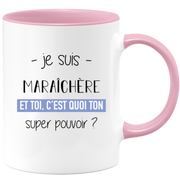Super power vegetable mug - funny humor vegetable woman gift ideal for birthday