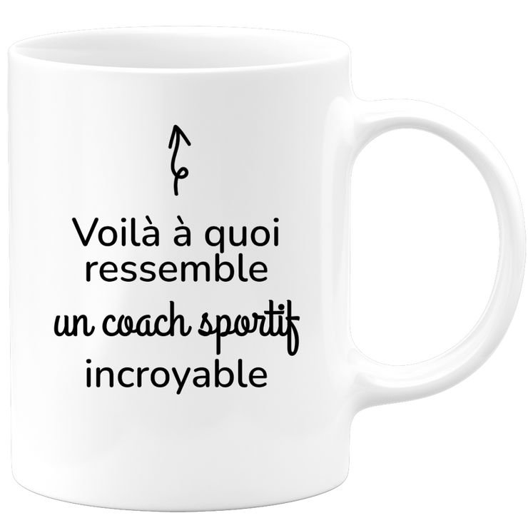 quotedazur - Mug Voilà à Quoi Ressemble Un Coach Sportif Incroyable - Cadeau Coach Sportif - Idée Cadeau Anniversaire - Idée Pour Une Attention Originale Coach Sportif