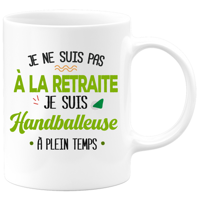 quotedazur - Mug Retraite Je Suis Handballeuse - Cadeau Humour Sport - Idée Cadeau Retraite Original Handball - Tasse Handballeuse - Départ Retraite Anniversaire Ou Noël