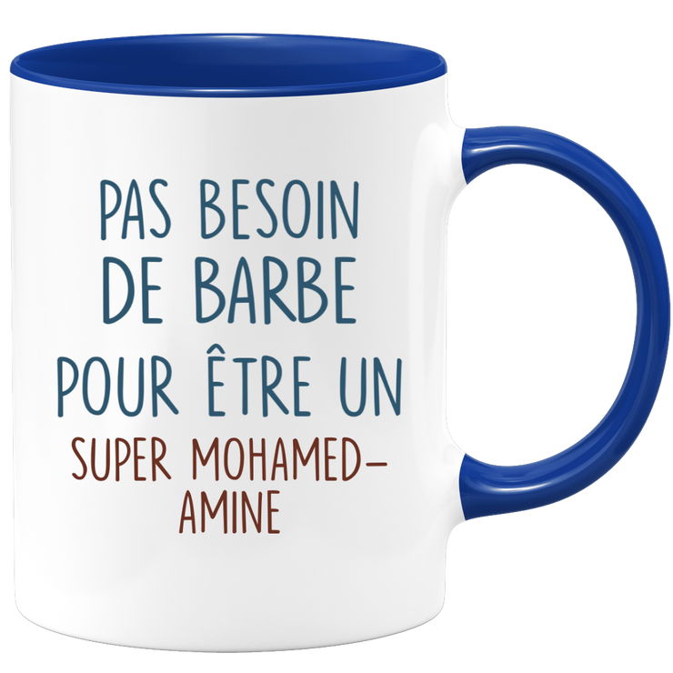 Mug pas besoin de barbe pour être un super Mohamed-Amine