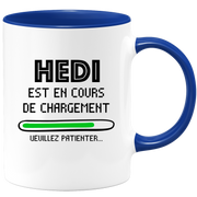 quotedazur - Mug Hedi Est En Cours De Chargement Veuillez Patienter - Cadeau Hedi Prénom Homme Personnalisé - Cadeau Annniversaire Noël Adolescent Collègue