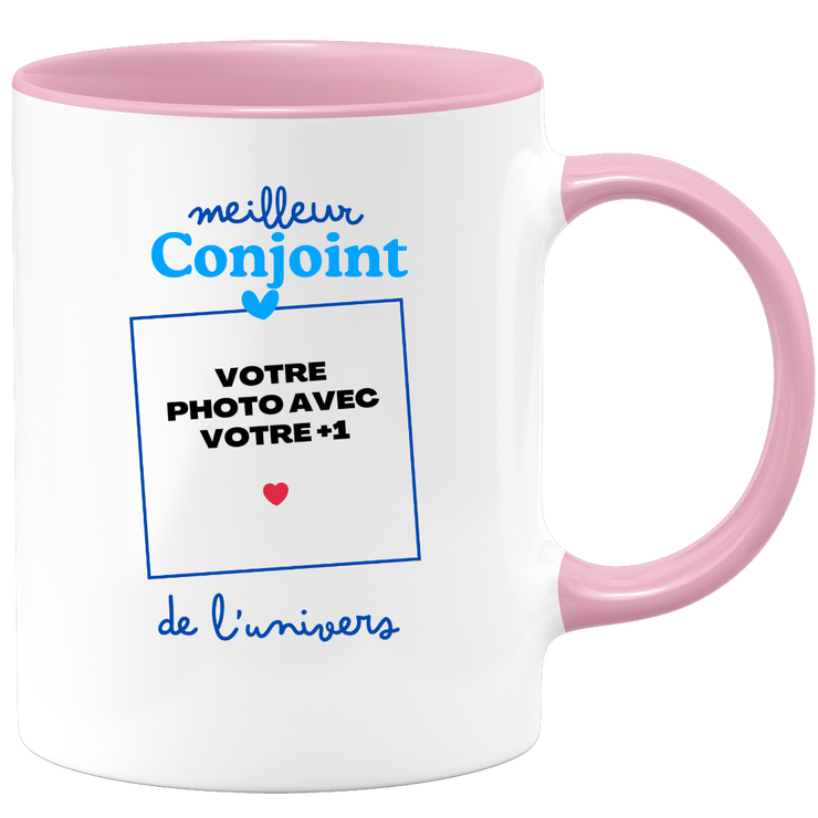 Mug Meilleur Conjoint de l'univers - Mug personnalisé avec photo couple