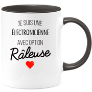 quotedazur - Mug Je Suis Une Électronicienne Avec Option Râleuse - Cadeau Idéal Pour Électronicienne - Cadeau Personnalisé Pour Femme - Cadeau Original Pour Anniversaire Ou Noël