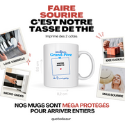 Mug Meilleur Grand-père de l'univers - Mug personnalisé avec photo famille