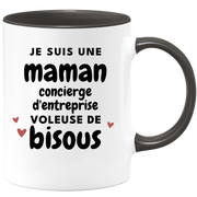 quotedazur - Mug I'm a Corporate Concierge Mum Stealing Kisses - Original Mother's Day Gift - Gift Idea For Mum Birthday - Gift For Future Mum Birth