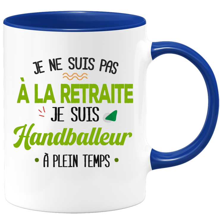 quotedazur - Mug Retraite Je Suis Handballeur - Cadeau Humour Sport - Idée Cadeau Retraite Original Handball - Tasse Handballeur - Départ Retraite Anniversaire Ou Noël