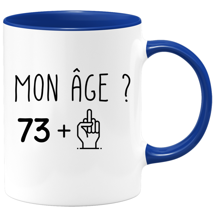 quotedazur - Mug Idée Cadeau 74 ans Homme Femme - Cadeau Anniversaire 74 Ans - Idée Cadeau Original, Humour, Drôle, Rigolo, Fun - Mug Tasse Café Thé Pas Cher