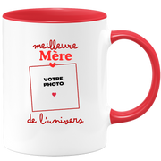 Mug Meilleure Mère de l'univers - Mug personnalisé avec photo famille