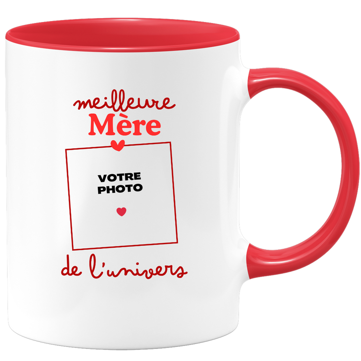 Mug Meilleure Mère de l'univers - Mug personnalisé avec photo famille
