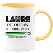 quotedazur - Mug Laure Est En Cours De Chargement Veuillez Patienter - Cadeau Laure Prénom Femme Personnalisé - Cadeau Annniversaire Noël Adolescent Collègue