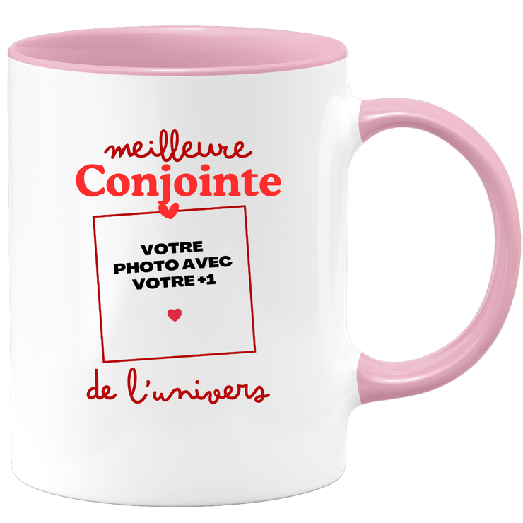 Mug Meilleure Conjointe de l'univers - Mug personnalisé avec photo couple