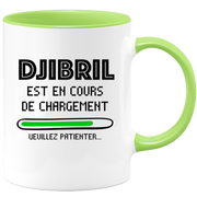 quotedazur - Mug Djibril Est En Cours De Chargement Veuillez Patienter - Cadeau Djibril Prénom Homme Personnalisé - Cadeau Annniversaire Noël Adolescent Collègue