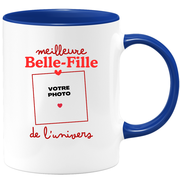 Mug Meilleure Belle-fille de l'univers - Mug personnalisé avec photo famille