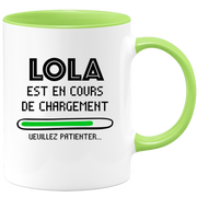 Mug Lola Is Loading Please Wait - Personalized Lola First Name Woman Gift