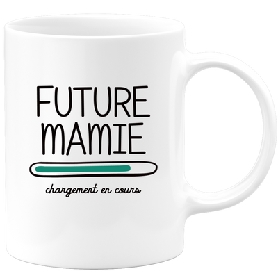 quotedazur - Mug Future Mamie 2025 Chargement En Cours - Cadeau Future Grand-Mère - Surprise Annonce Grossesse Garçon/Fille Naissance Bébé