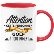 quotedazur - Mug Cette Personne Peut Parler De Golf À Tout Moment - Cadeau Humour Sport - Idée Cadeau Original Golfeur Golfeuse - Tasse Golf - Anniversaire Ou Noël