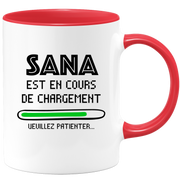 quotedazur - Mug Sana Est En Cours De Chargement Veuillez Patienter - Cadeau Sana Prénom Femme Personnalisé - Cadeau Annniversaire Noël Adolescent Collègue