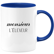 quotedazur - Mug Monsieur Le Eleveur - Cadeau Humour Métier Travail  - Idée Cadeau Eleveur Pot De Départ Chef Mutation - Tasse Cadeau Retraite Noël Au Bureau