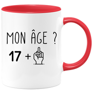 quotedazur - Mug Idée Cadeau 18 ans Homme Femme - Cadeau Anniversaire 18 Ans - Idée Cadeau Original, Humour, Drôle, Rigolo, Fun - Mug Tasse Café Thé Pas Cher